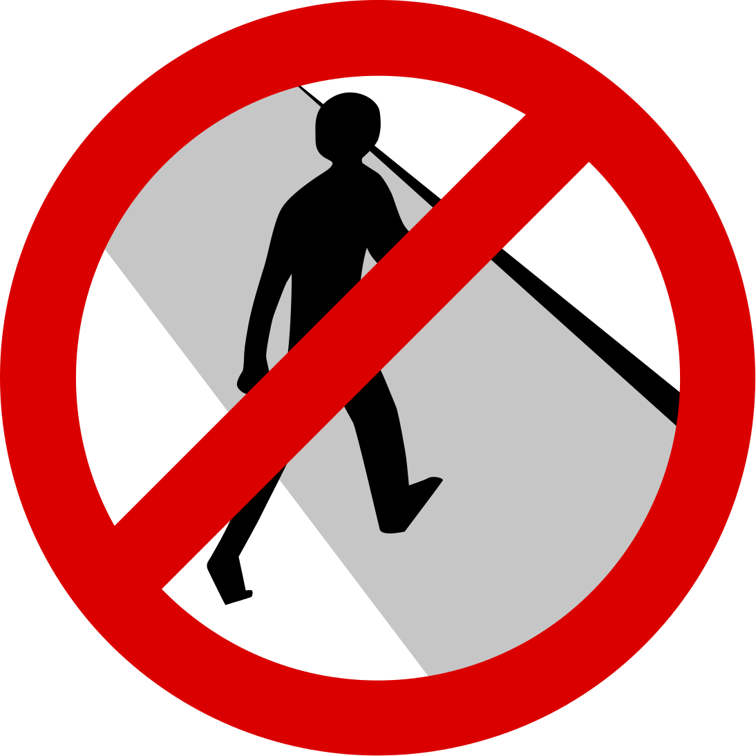 No jaywalking